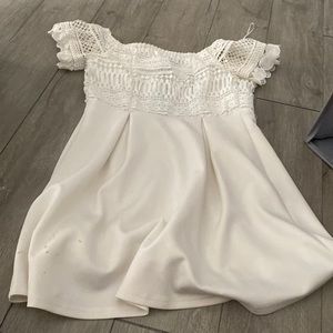 White lace dress